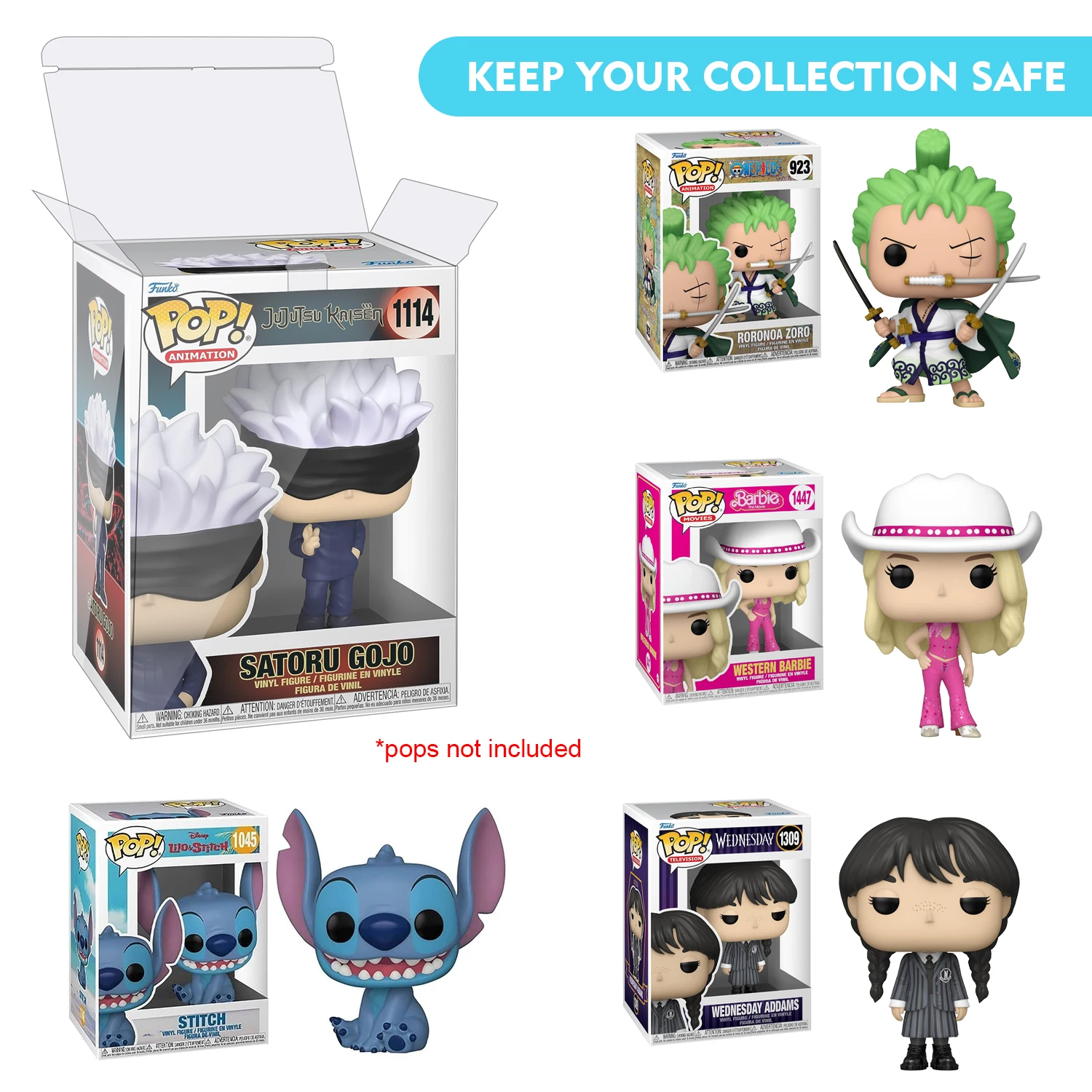 Funko Pop ファンコポップ 4インチ プロテクタ 保護ケース 100枚