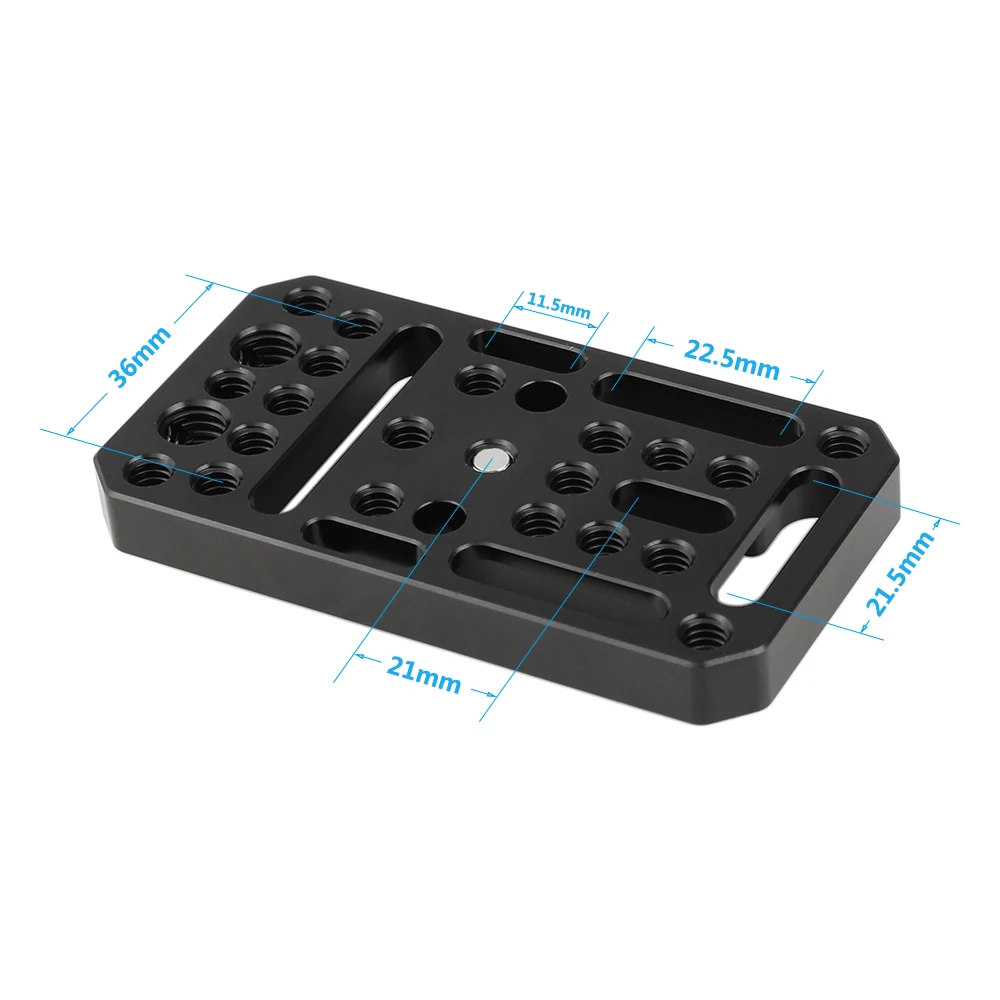 Placa Superior 'cheese Plate' NICEYRIG Universal - Roscas 1/4 Y 3/8 Para Jaulas Y Rieles De Cámara