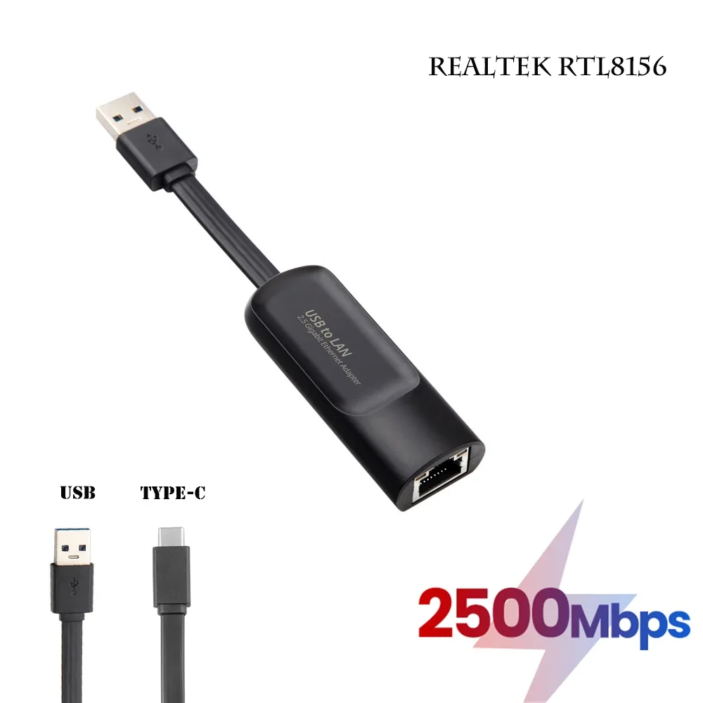 MacBook 이더넷 용 RJ45 변환기 이더넷 Lan 어댑터 허브에 2500Mbps..