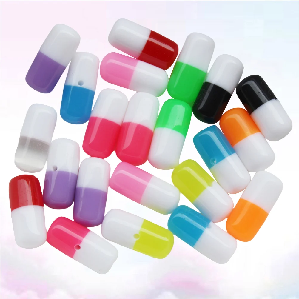 

100pcs Simulation Pendant Necklace Accessories Small Resin Pendant for DIY Jewelry Necklace Accessories