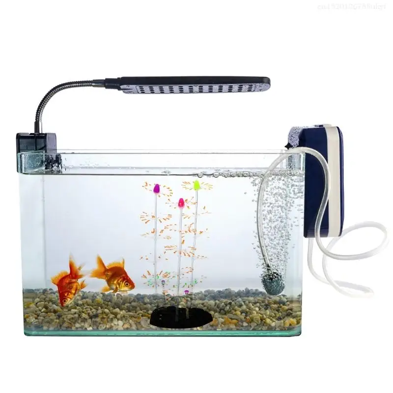 Silicone Coral Ornaments Aquarium Decor Artificial Seaweed Glow Ornament Fish Tanks Coral Plant Decorations F1FB