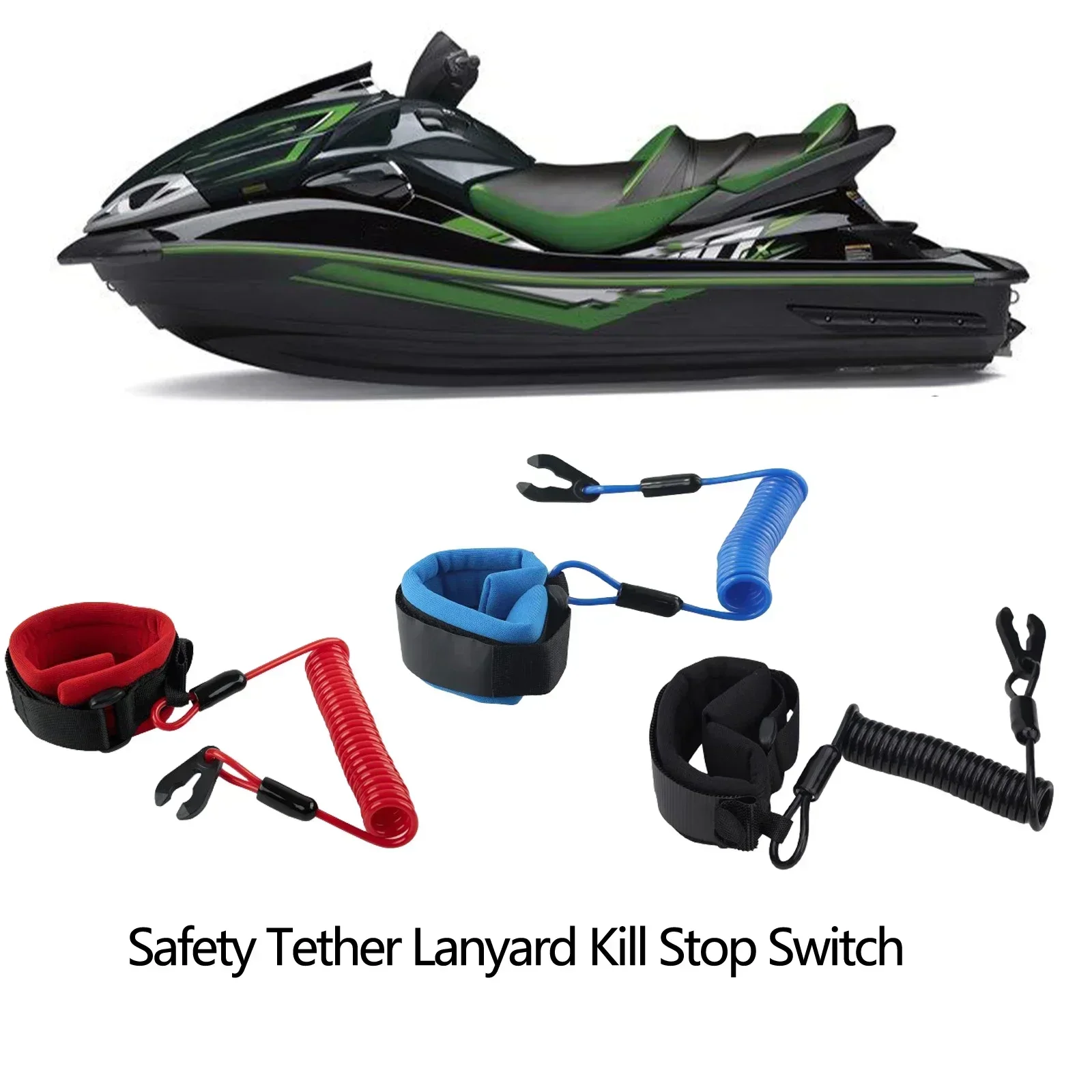 Boat Safety Lanyard Start Stop Kill Switch Tether Cord 92072-3809 92072-3816 for Kawasaki for Honda Jet Ski JB650 JF650 outboard engine parts outboard switch outboard engine kill switch boat motor parts outboard kill switch