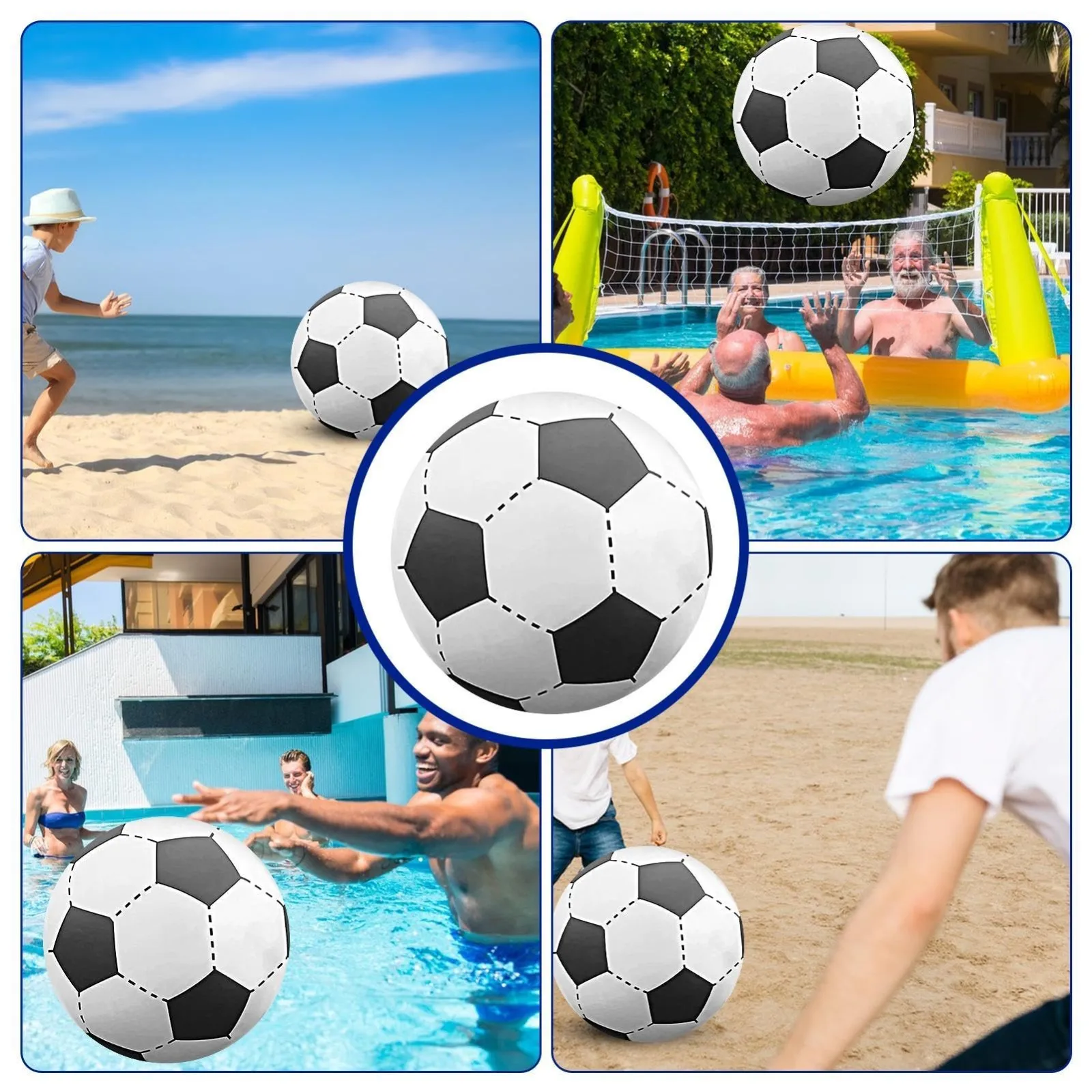 Inflatable Ball Toy 60/80/100cm thickened PVC inflatable beach ball pool party ball