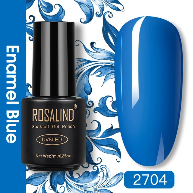 ROSALIND Nail Gel Polish Glitter Series Gel Varnishes All For Manicure Soak Off UV Lamp Nails Art Semi Permanent Gel Polish RA2704