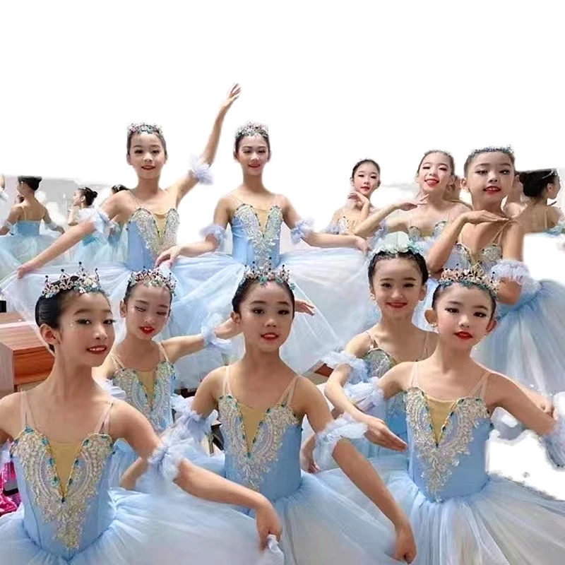 

Professional children ballet skirt girls dance skirt children's program collective performance costumes dance performance costum