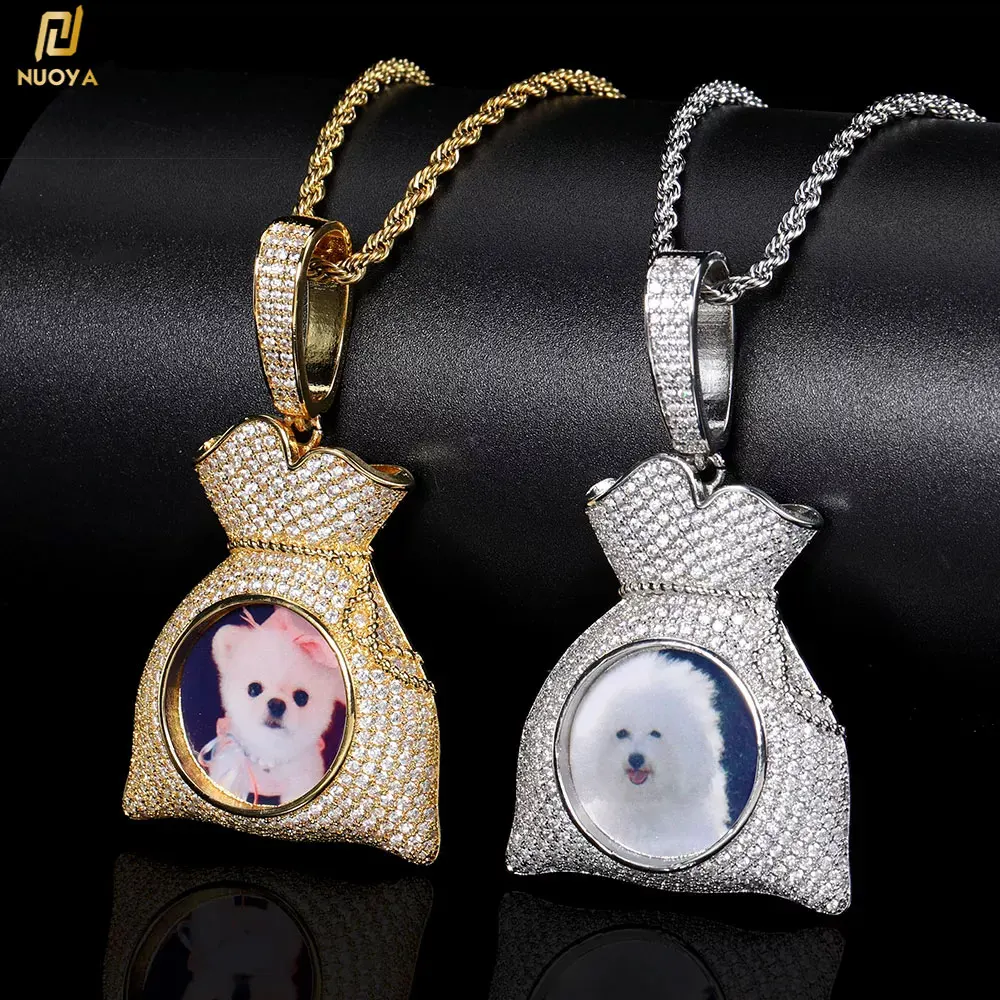 Hip Hop Customized Photo Pendant Purse Modeling Creative DIY Picture  by Yourself Necklace Pendant,  Personalized Gifts