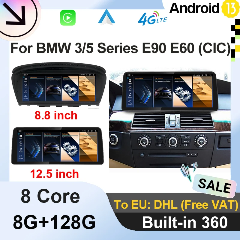 

Factory Price Android 13 Car Radio Carplay For BMW 3 Series E90 E91 5 Series E60 E61 Video Player Monitor Multimedia GPS 360 Cam