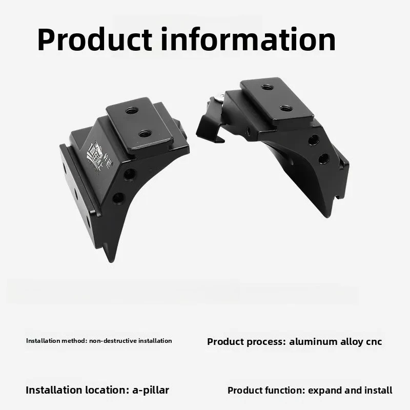 For Land Cruiser Prado 120 LC120 Car A Pillar Spotlight Bracket Front Engine Hood Quick Release Dual Guide Rail Expansion Stand detail image 5