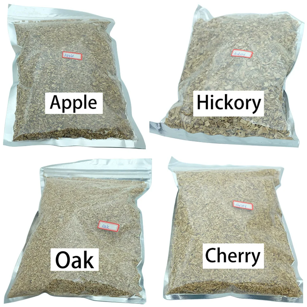 

Fumigation Box Bacon Wood 125g/Bag Wood Chip Apple Cherry Oak Hickory BBQ Sawdust Smoker Piece Smoked BBQ Grill Tool Accessories