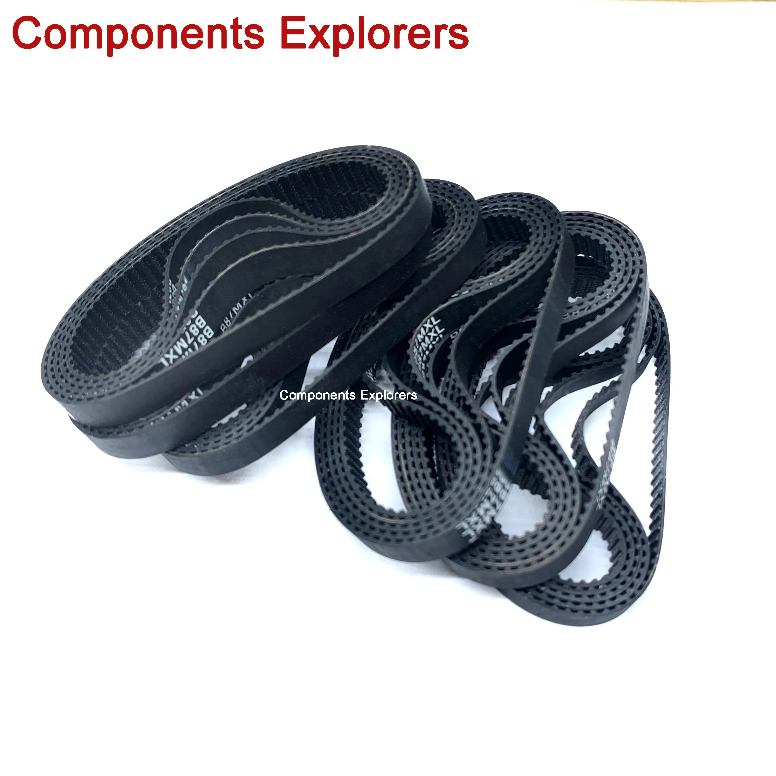 MXL Timing Belt 6mm Width 55 56 57 58 59 60 61 63 66 67 Teeth Closed-Loop Transmission Synchronous Rubber Neoprene Fibergla Blet Rubber Belt Transmission Drive Belt Synchronous Belt