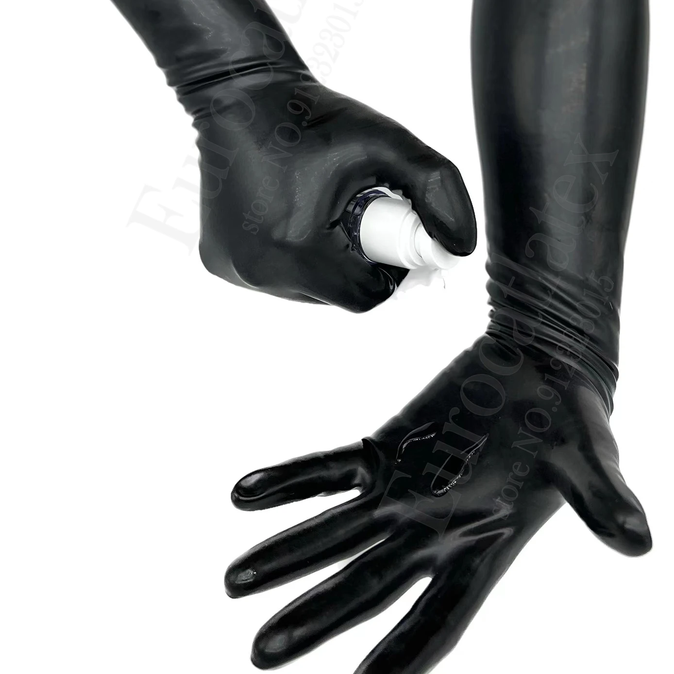 Latex Lingerie Mens Bondage Lingerie Men Latex Gloves Rubber Socks Sexy Black Short Gloves Adult Unisex Seamless Chlorine One-time Molding Fetish Wear