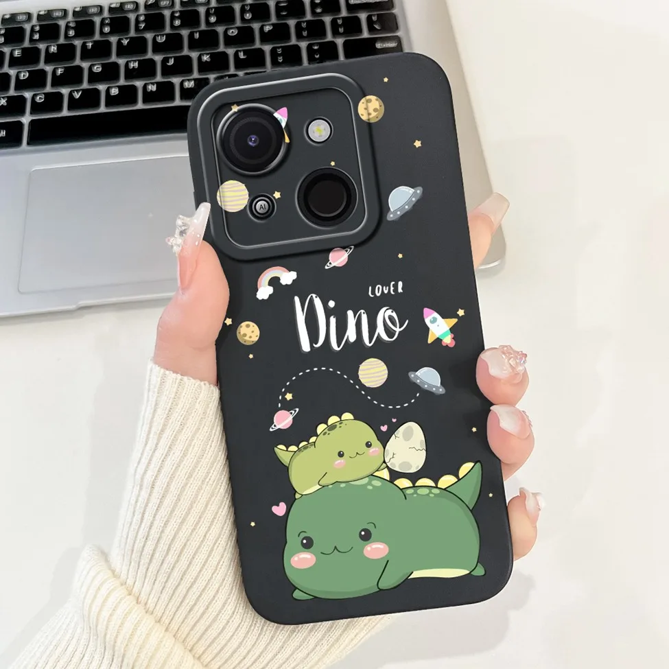 Cute Cat & Floral Silicone Phone Case - Stylish Protective Bumper