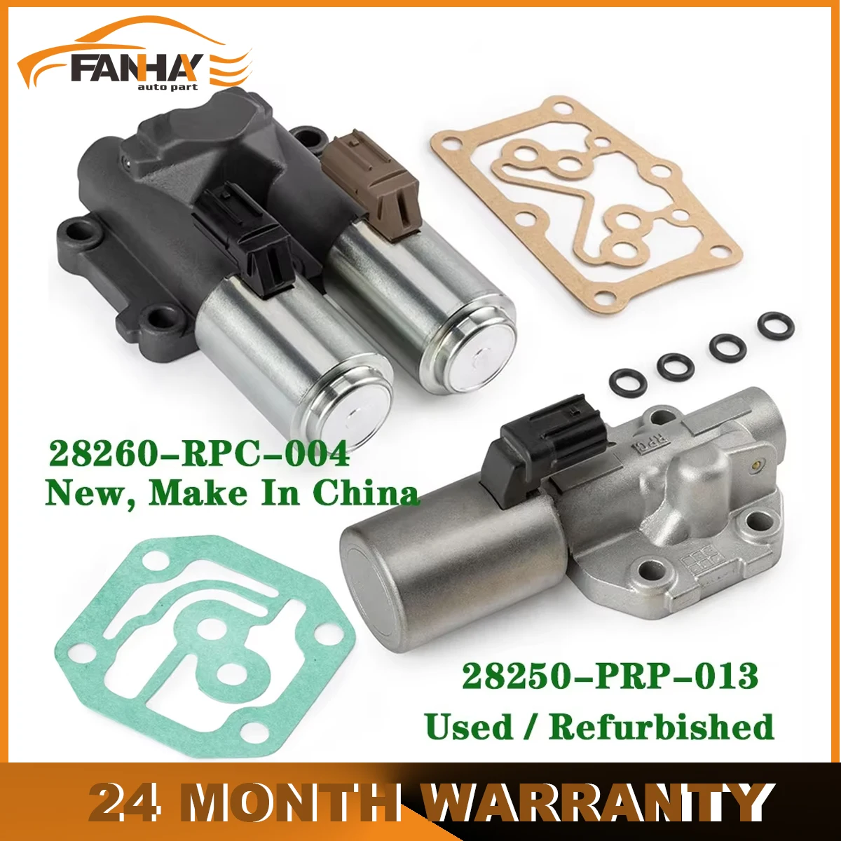 Transmission Dual Linear Solenoid For Honda Civic 2006-2011 For Acura 28250-PRP-013 28260-RPC-004 28250PRP013 28260RPC004