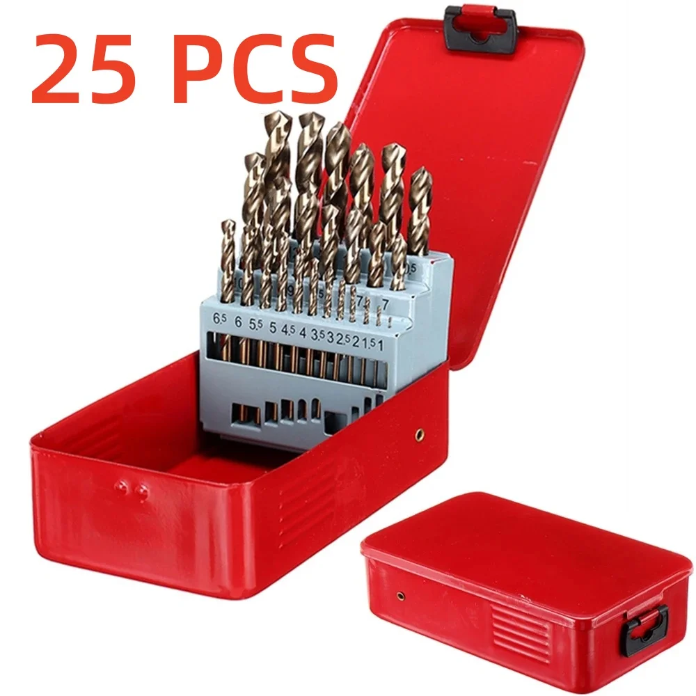 

M35 Cobalt Twist Drill Bit Set Of Drills For Metal Hole Punch HSS Titanium Coated Hard Carbide Drilling Woodworking Tools Bits