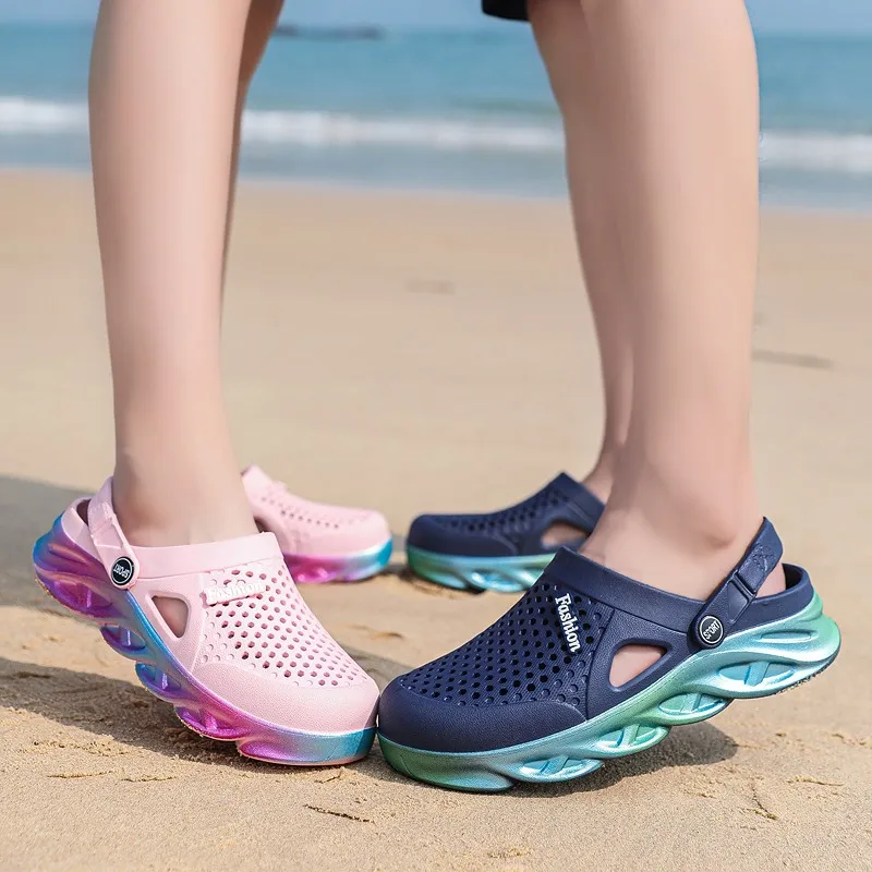 

Sandals for Women Men Breathable Beach Water Fashion Garden Clog Aqua Shoes Light Trekking Wading Slipper 36-45