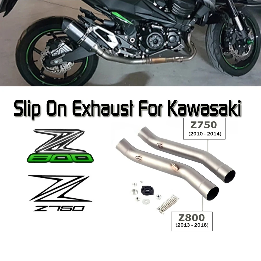 z750 z800 Motorcycle Exhaust Muffler Escape For KAWASAKI Z800 2013-2016 Z750 2007-2014 Exhaust Contact Middle Link Pipe - Image 4