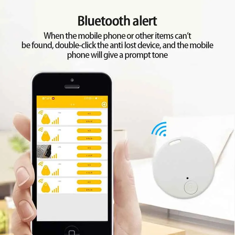 GPS Locator 1/2PCS Liwhealth Mini GPS Anti Lost Tracker Air Tag For Car Key Children Kids Finder Tag For Apple Android Phone GPS