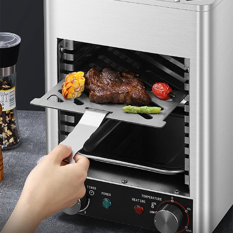 800℃ Commercial Electric Oven Machine Fully Automatic Frying Steak Machine 220V Electric Steak Grill