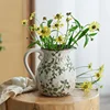 Retro Ceramic Vase Flower Vase for Home Decoration Table Decoration Pastoral Style Hydroponic Flower Arrangement Leaf Flower Pot 3