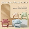 Baby Teether Gloves Kids Cartoon Bear Teething Silicone Dental Care Gums Anti-eating Hand ​Molar Stick BPA Free ​Baby Accessorie 2