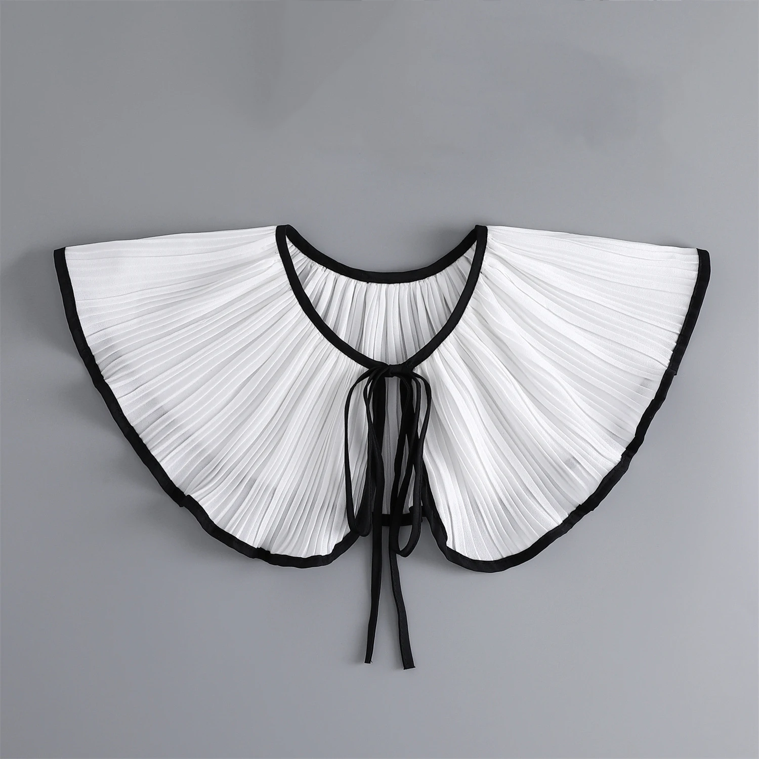 

Korean Style Fake Collar for Women Bowknots Shirt Detachable Collars Solid Color Lapel Blouse Top Fuax Cols False Collar