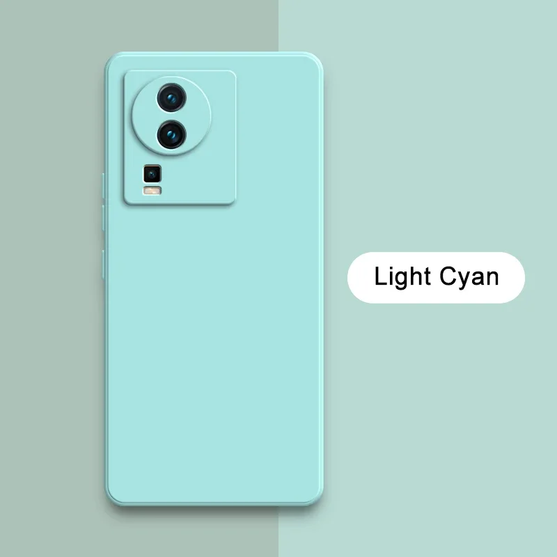 Premium Square Liquid Silicone Shockproof Phone Case with Camera Protection
