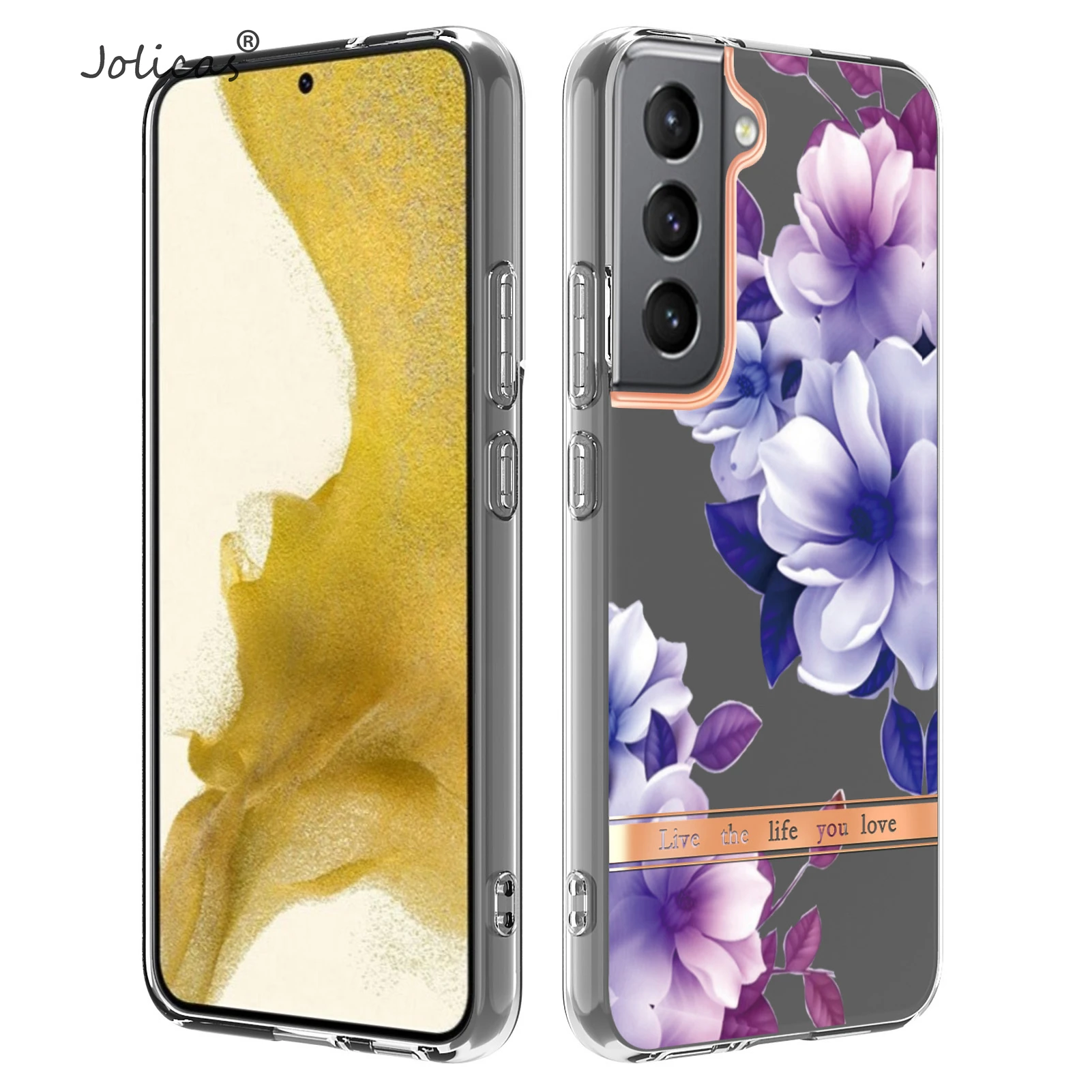 Custodie Per Telefoni Cellulari Per Etui Samsung S22 Cover Protettiva Lussuosa Cove Per Samsung Galaxy S22 Gelaksi Samsun A Metà Avvolto