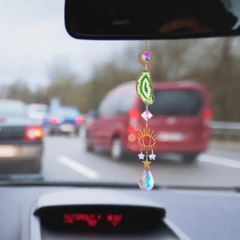 Car Accessorie Crystal Pendant Auto Rearview Mirror Ornaments