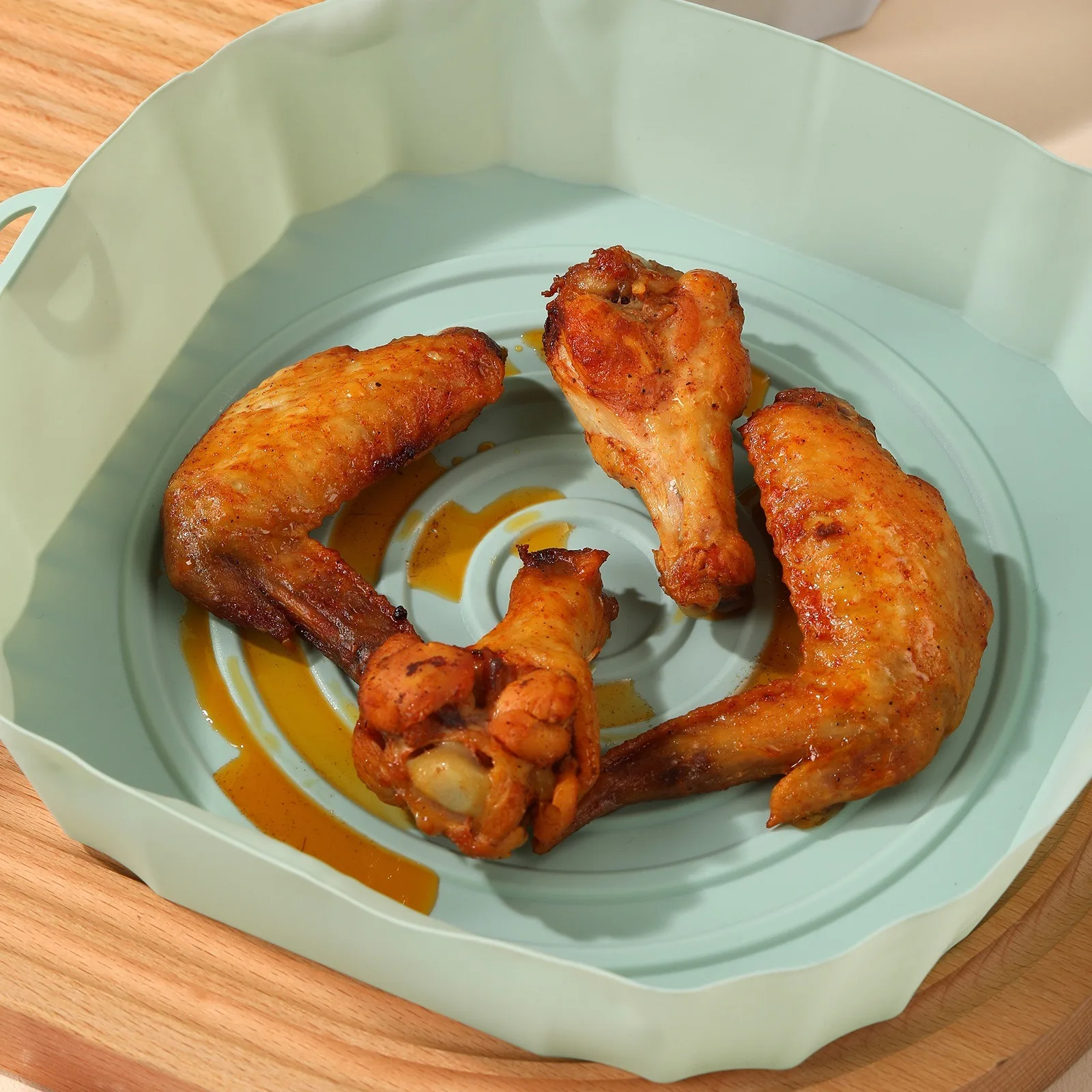 3pcs Airfryer Silicone Basket Mat Tray for Microwave Without Oil Silicone Baking for 4-4.5L Kitchen Accessories,air fryer liners,silicone baking mat,air fryer accessories,air fryer baking tray,air fryer silicone tray,air fryer mold,baking pan,baking pan tray,air fryer basket,baking cooling rack