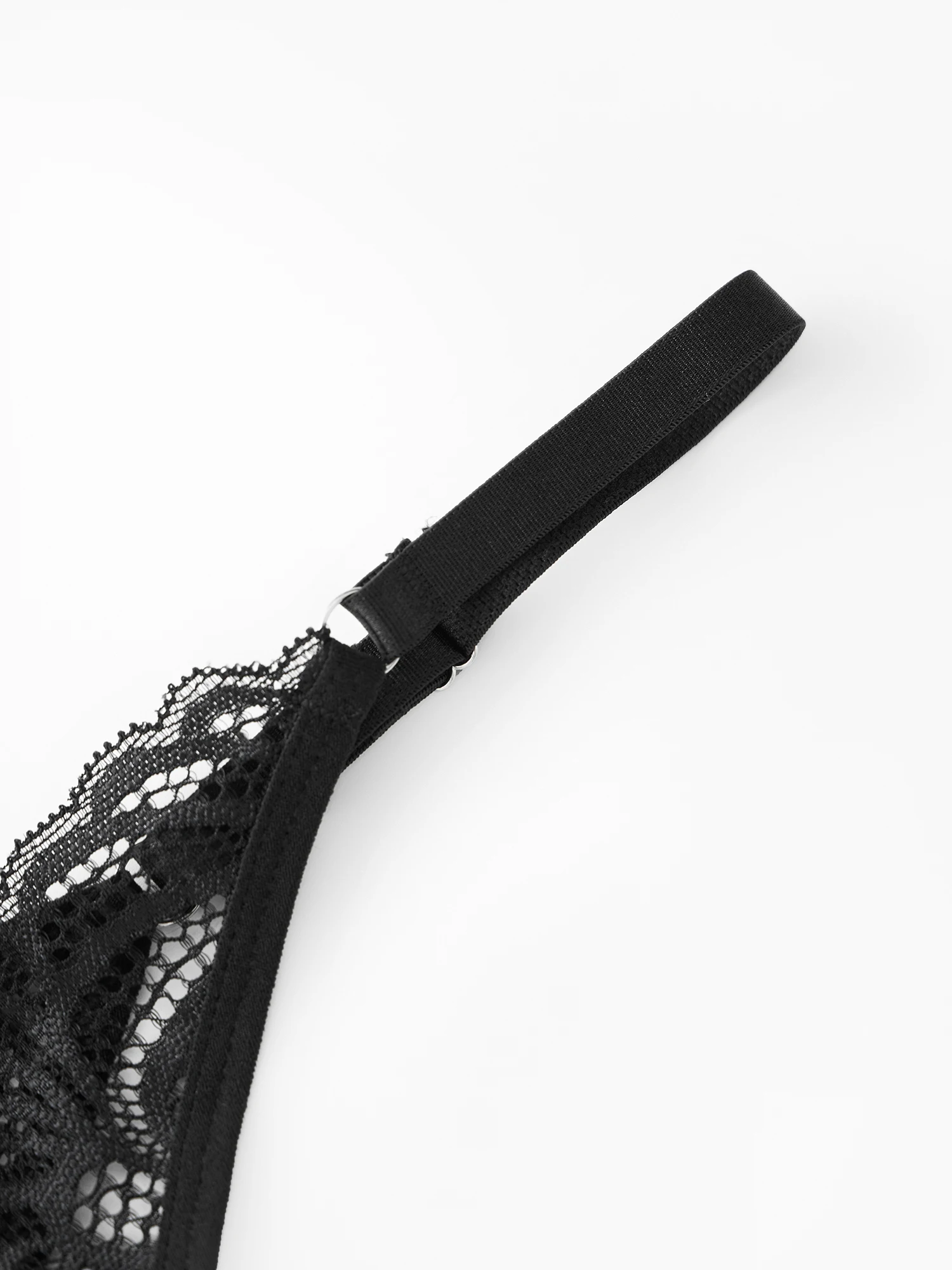 Sexy Lace Lingerie Set for Women Halter Neck Crop Top with Garter Belt and Thong Panties Erotic Sleepwear Set