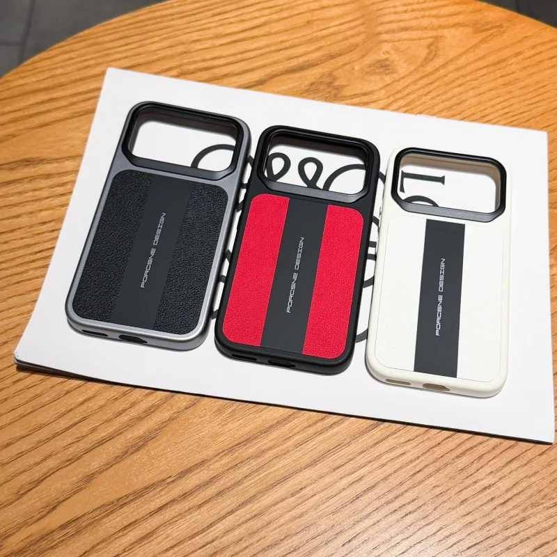 Magsafe Matte Racing Car Design Leather Case with Independent Camera Lens Protection