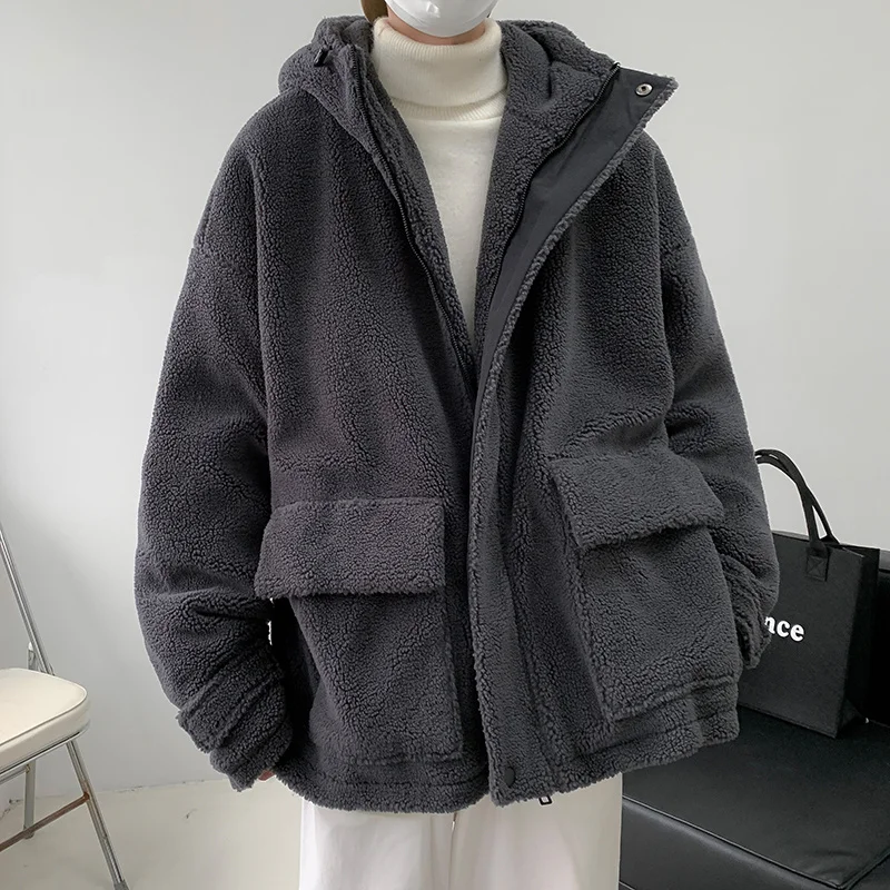 

Faux Mens Fur Coat Winter 2023 Men's Slim Trendy Imitation Mink Hair Coats New Fashion Suit Collar Windbreaker Male Clothes F37