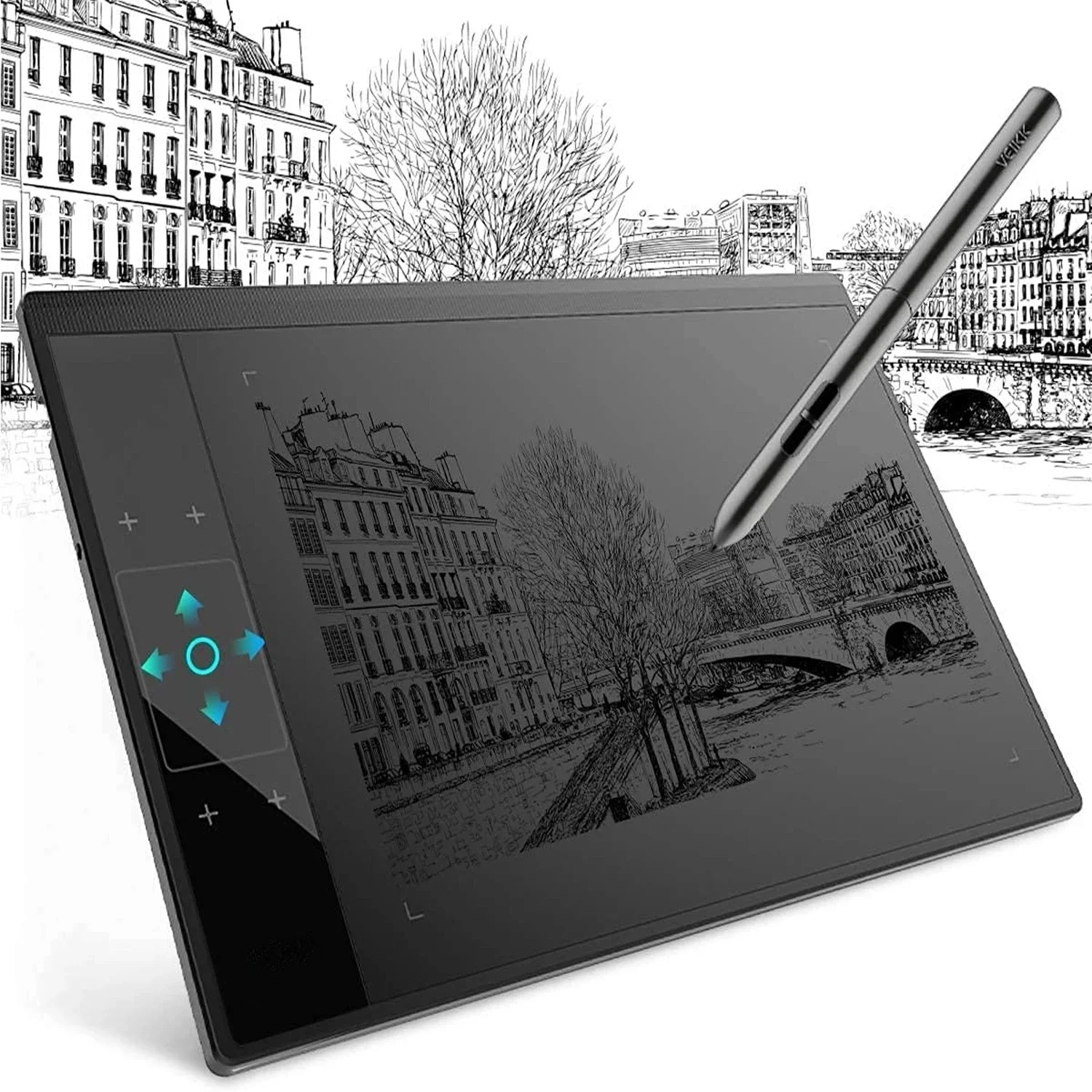 Touch Screen Graphics Drawing Tablet, Touch Screen, 10x6 ",