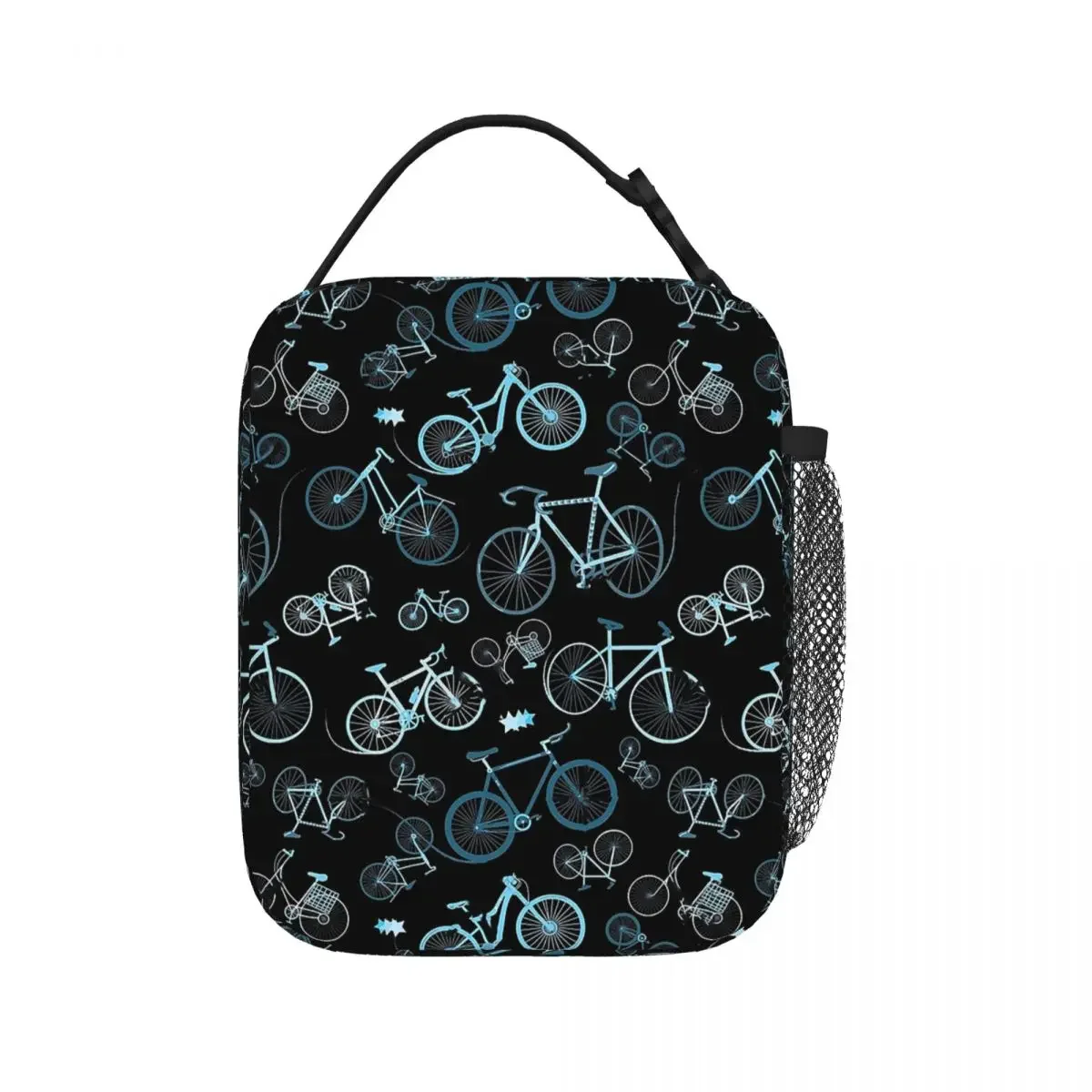

I Love Bikes Lunch Bags Insulated Lunch Tote Portable Thermal Bag Leakproof Picnic Bags for Woman Kids Work