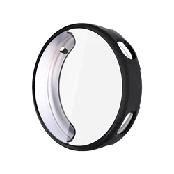 Enhanced TPU Case with Tempered Glass & All - Around Screen Protector Bumper Cover for GT6 7 41mm (Black)