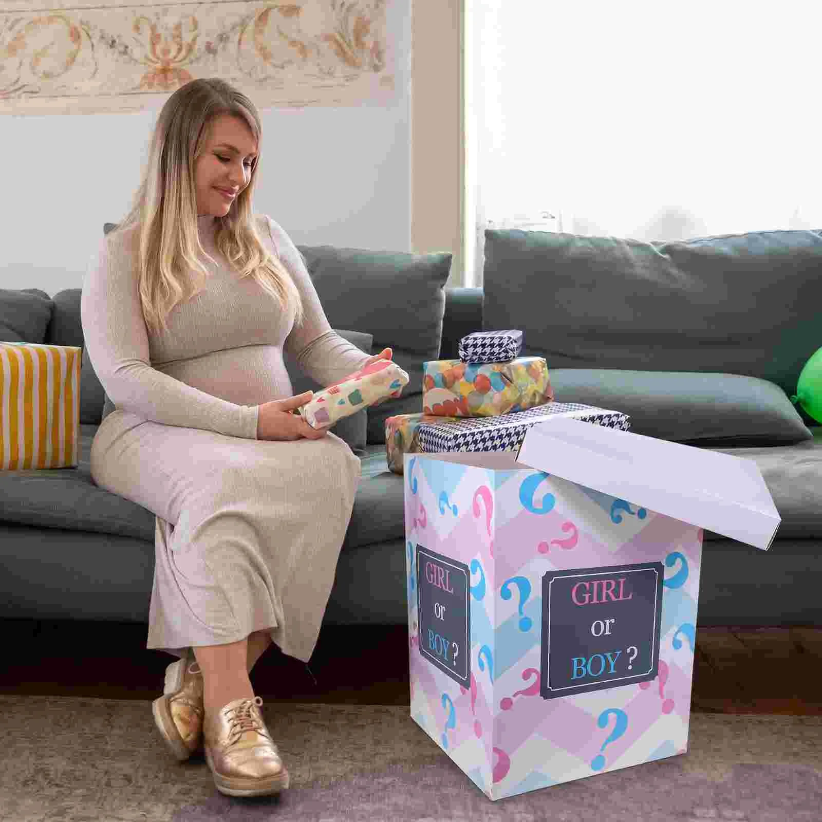 HUKONHEP Set Di 2 Fasce Per Baby Shower: Fascia Rosa Per Futura Mamma (160x9,4 Cm) E Distintivo Per Futuro Papà (8x15 Cm), In Raso Morbido, Decorazioni Per Rivelazione Sesso - 4