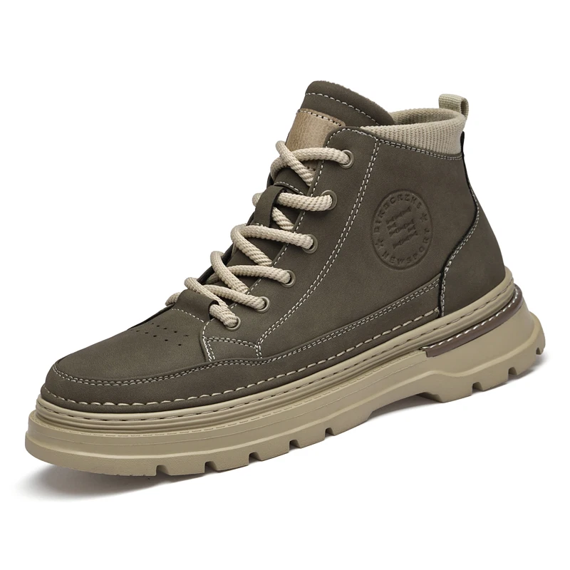 Winter Nieuwe Man Schoenen Klassieke Mannen Retro Enkellaarsjes Mode Waterdicht No-slip Hoge top Casual Schoen Werk & Veiligheid Laarzen Botas Hombre