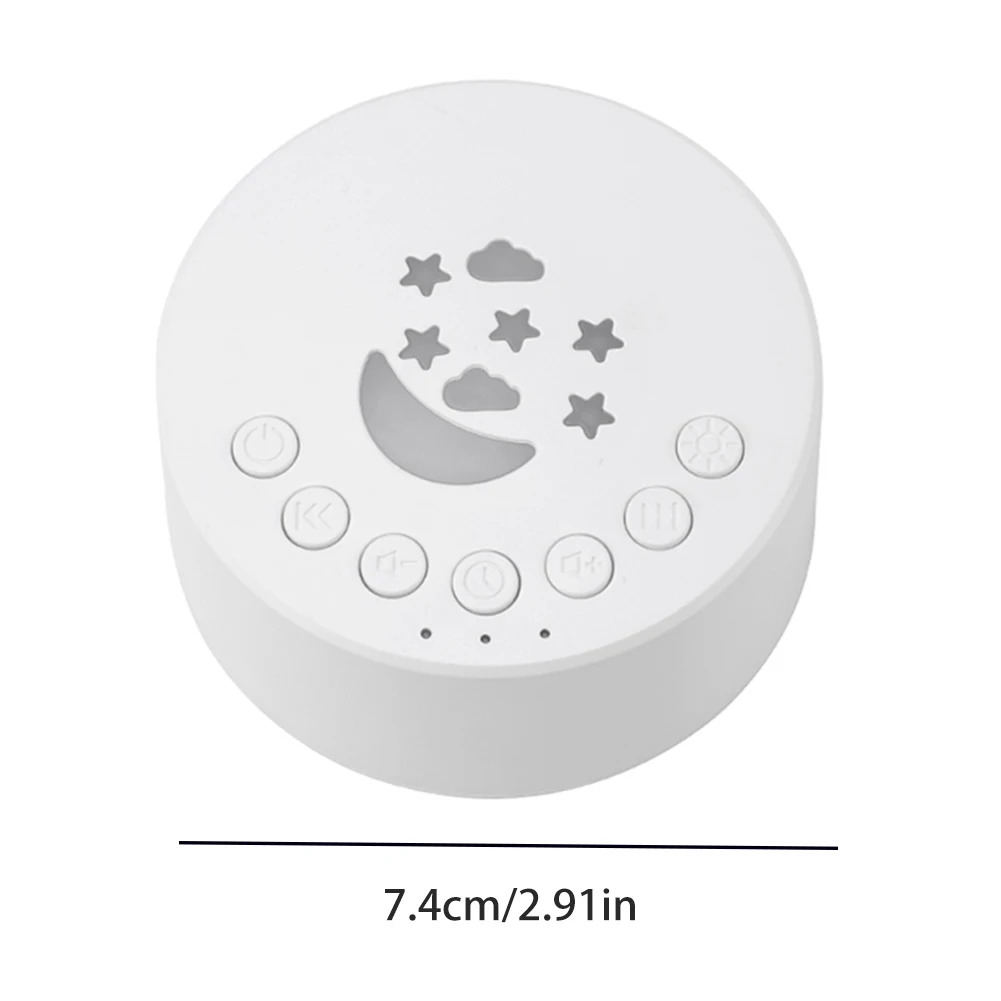 300mAh White Noise Machine 18 Soothing Sounds Baby Sleep Machine Built-in Rechargeable Battery Night Light Sleeping Relaxation