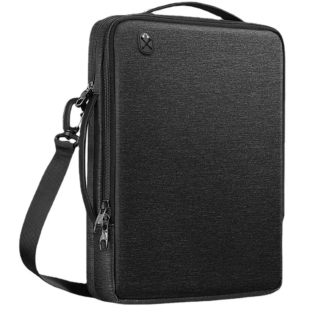 Nuova borsa a tracolla per laptop da 13,3-15,4 pollici, custodia impermeabile di grande capacità, custodia portatile con maniglia per tablet - immagine 2
