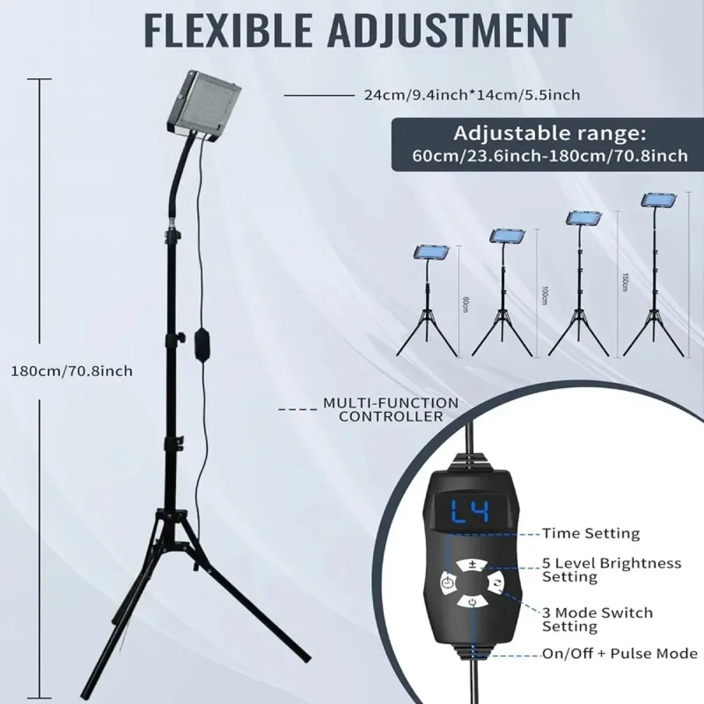 Ultraviolet Tanning Lamp 50W Tripod Solarium Lamp 460nm&480nm for