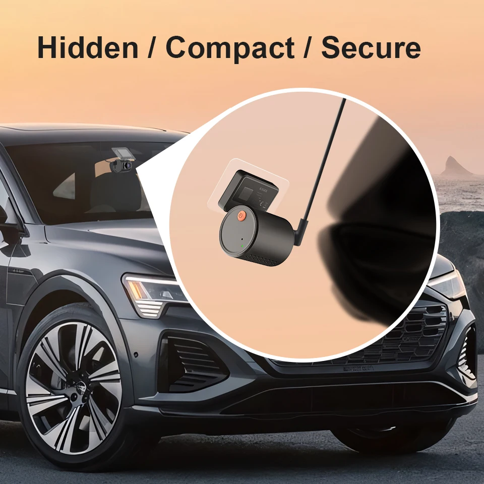 KAWA Dashcam MINI 3 Sprachsteuerung Winzig 2K 1296P Farbige Nachtsicht 24H Parküberwachung WIFI, G-Sensor, Superkondensator, Auto-DVR – Detail 5