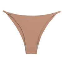 BZEL-Culotte en satin sans couture pour femme, sous-vêtement doux, lingerie respirante et confortable 3