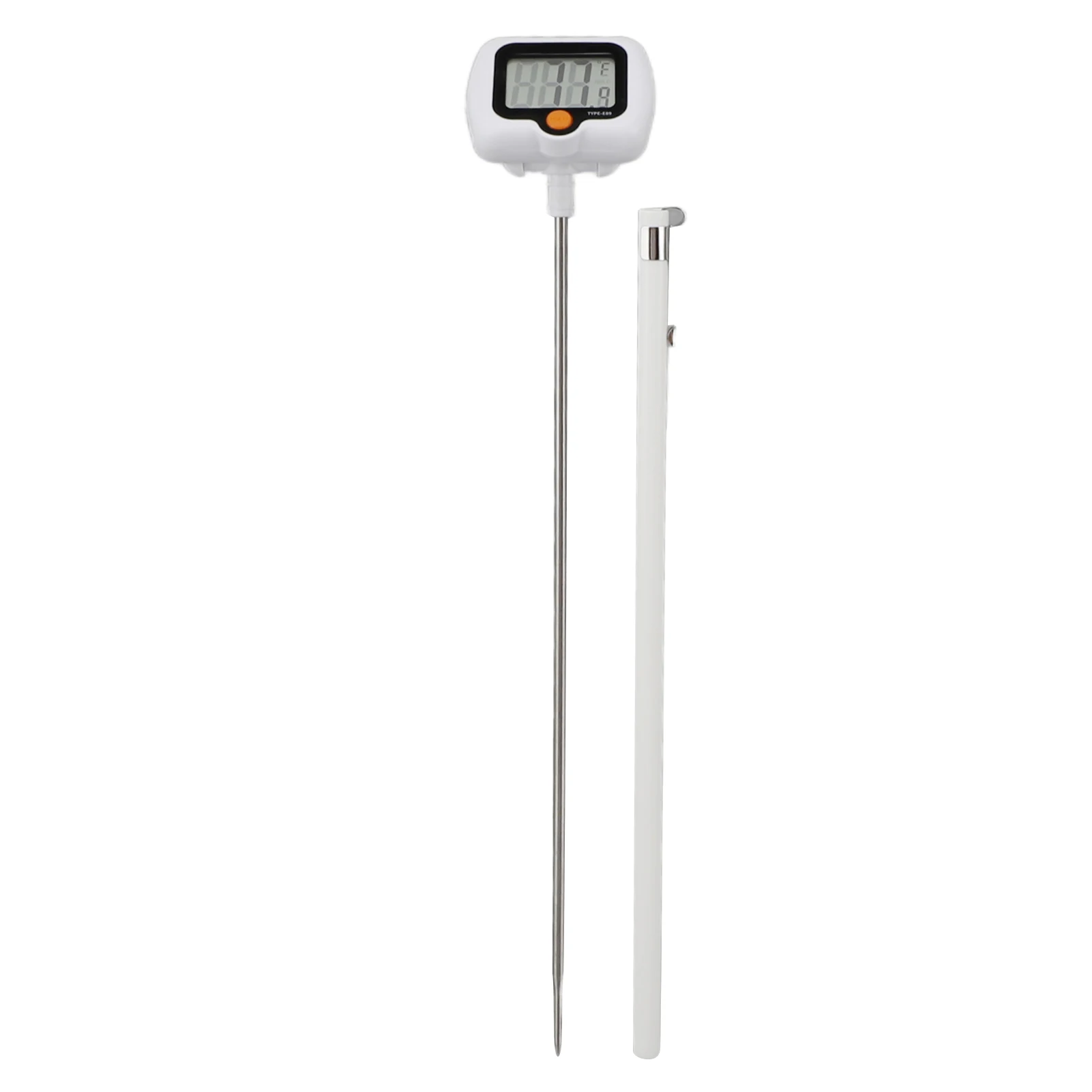 Deep Fry Thermometer High Accuracy 180 Degree Rotating Probe Auto Shutdown Digital Candy Thermometer with Pot Clip for Grilling 6