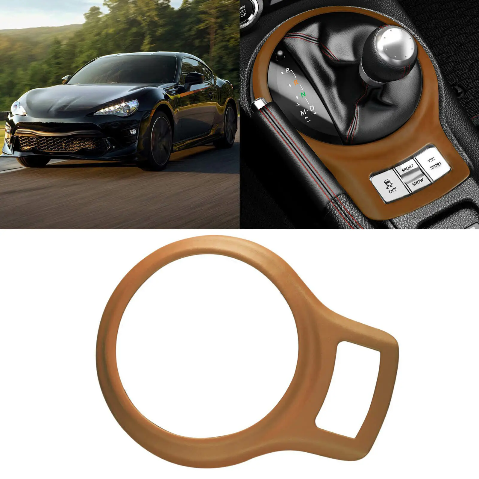 

Наклейка из натуральной кожи и АБС-пластика для Toyota 86/Subaru BRZ