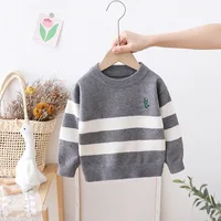 Gestreifter Dino Pullover – Bild 2