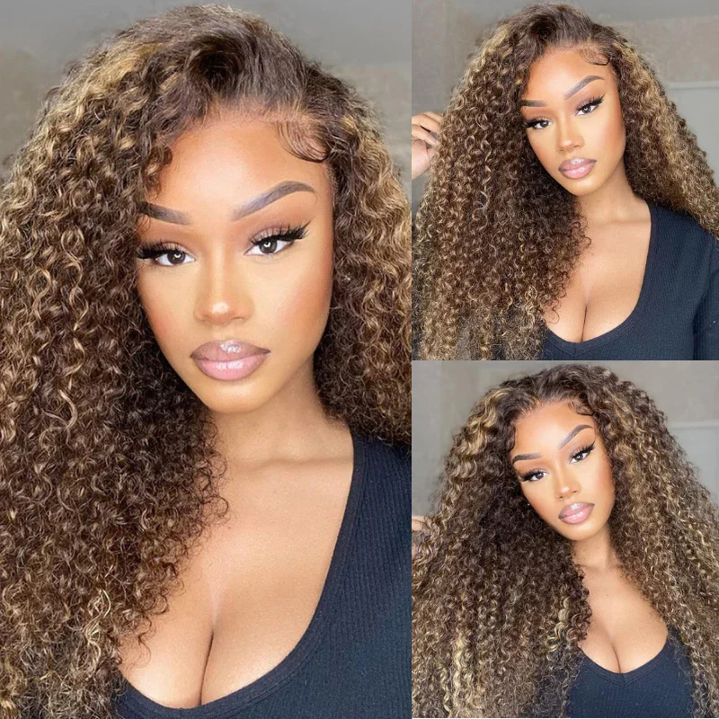 

Tracy Hair Highlight 13x4 Hd Lace Frontal Wigs Human Hair Water Wave Wigs Human Hair 4x4 Wear And Go Glueless Human Hair Wig