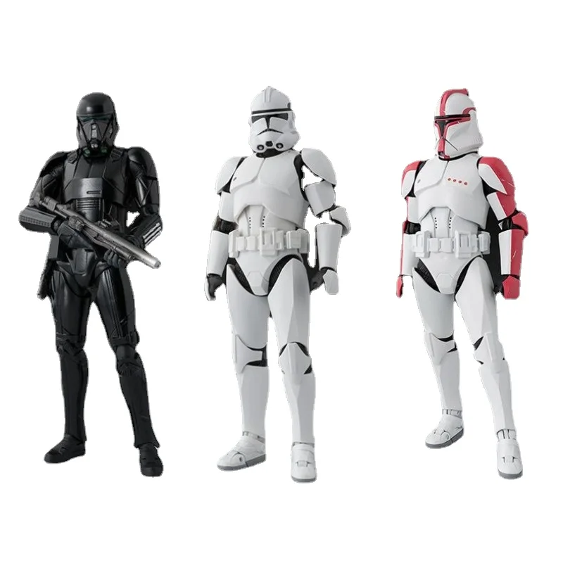 

Star Wars Figures Imperial White Soldiers Red Clones Action Figures Death Trooper Collect Pendant Model Boy's Birthday Gift Toys