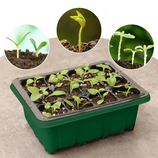 1pc Seedling Pot Green Planting Transplanting Multifunctional Gardening Planting Pot Nursing Care Seedling Box Grow Pots 6