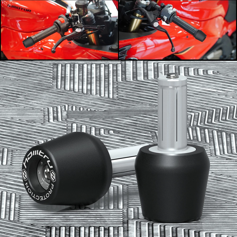 Manopole Moto Manopole Estremità Plug Bar Pesi Estremità Manubri Caps Per Ducati Supersport 939 939S 950 950S 2017-2023