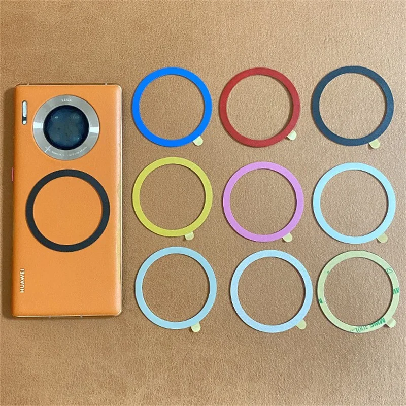 

50 шт. металлическое кольцо-наклейка для Magsafe Магнитная Беспроводная зарядка для iphone/Samsung/XiaoMi Магнитная Автомобильная Монтажная пластина